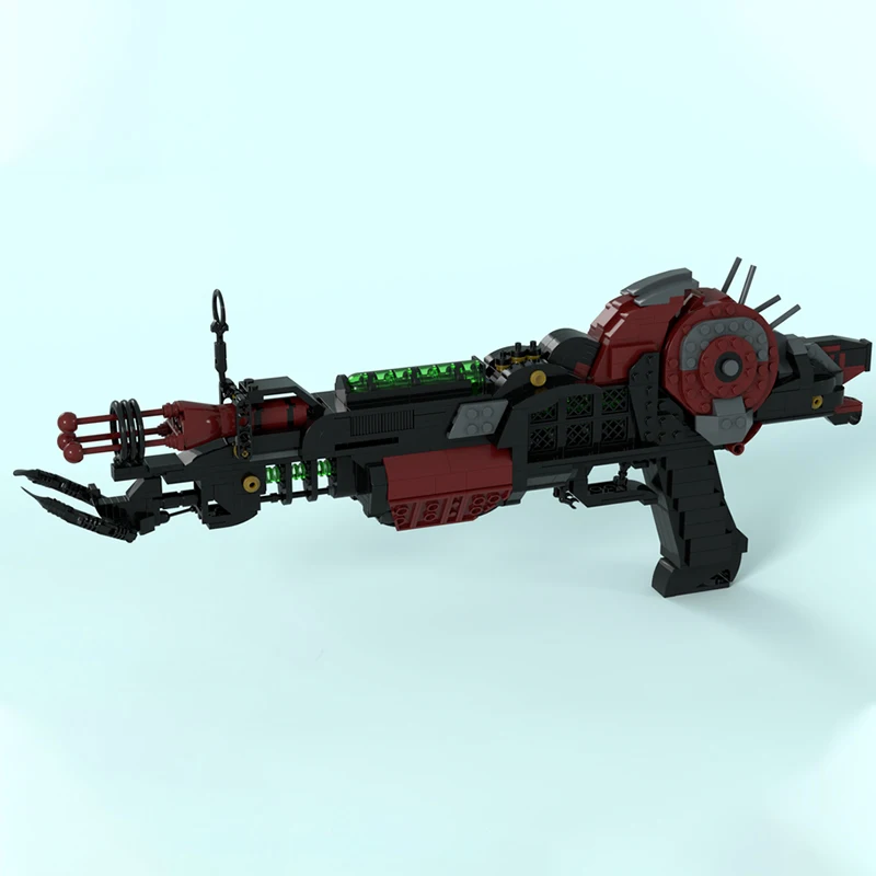 

835 шт. MOC Ray Gun Mark 2 строительные блоки Рождественский подарок DIY распознавание цвета просветляющие игрушки