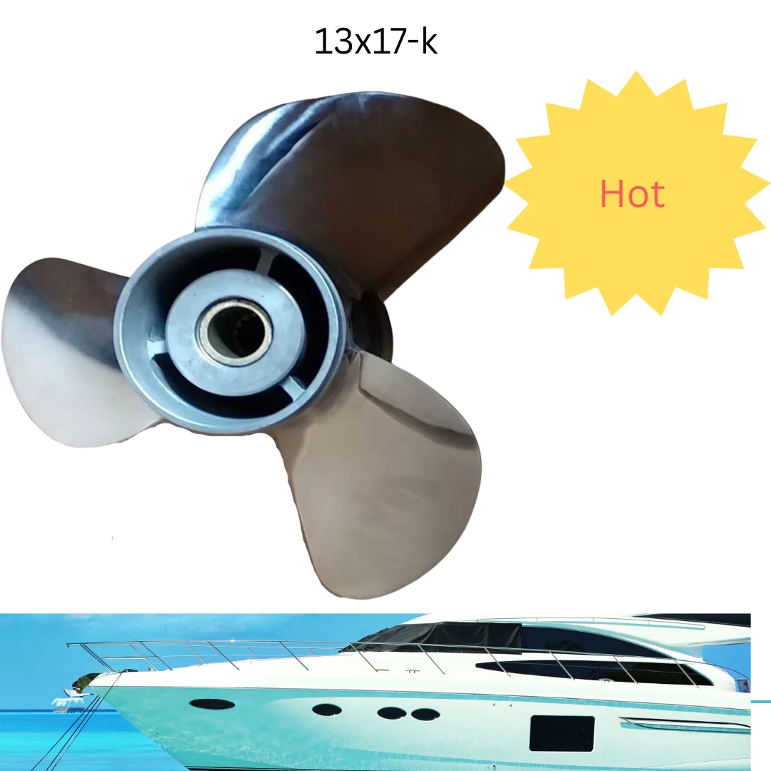 

Пропеллер из нержавеющей стали 13x17-k для 4-тактных подвесных моторов Tohatsu Yamaha, 90-140 л.с., высококачественная сменная часть лодки