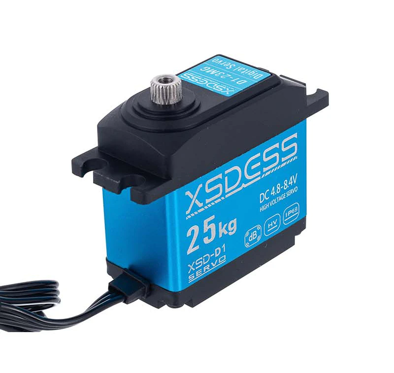 25kg Rc Servo Ip68 métal étanche Servo pour Rc 1/10 1/8 Traxxas Trx4 Axial Scx10 Rgt Rc4wd voiture sur chenilles Robot camion pièces de Robot