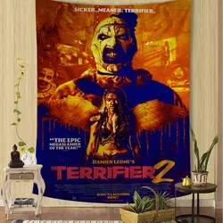 Terrifier  Horror Movie Anime Tapestry Hippie Flower Wall Carpets Dorm Decor Cheap Hippie Wall Hanging