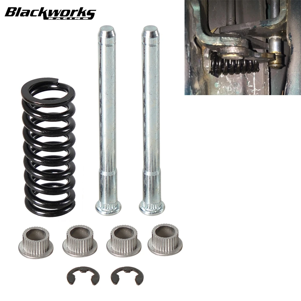 Front Rear Door Hinge Pin and Spring with Bushing for 1994-2004 Chevrolet Blazer S10 S15 Repair/Rebuild Kit