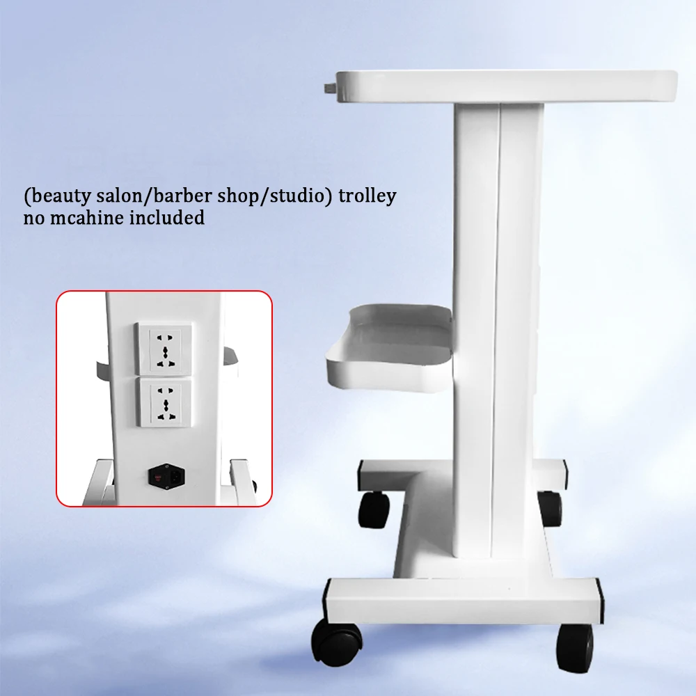 Durable Salon Trolley with Pulley, Easy to Move, Environmental Protection, Convenient Socket Design, Effortless Installation