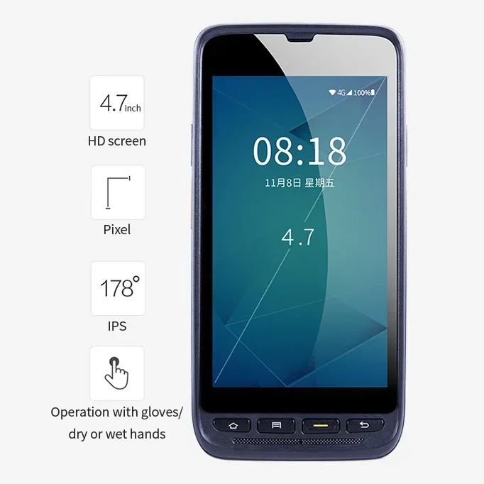 Barway iDATA 50P Android 9.0 جهاز كمبيوتر محمول متين يعمل بنظام Android Pda #3