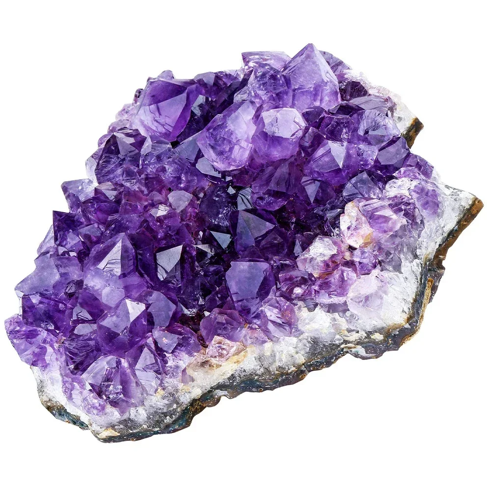 Natural Stone  Ore Irregular Amethyst Cluster Crystal Rough Gemstone Ornaments Feng Shui Mineral Specimen Pillar Raw Quartz Gift