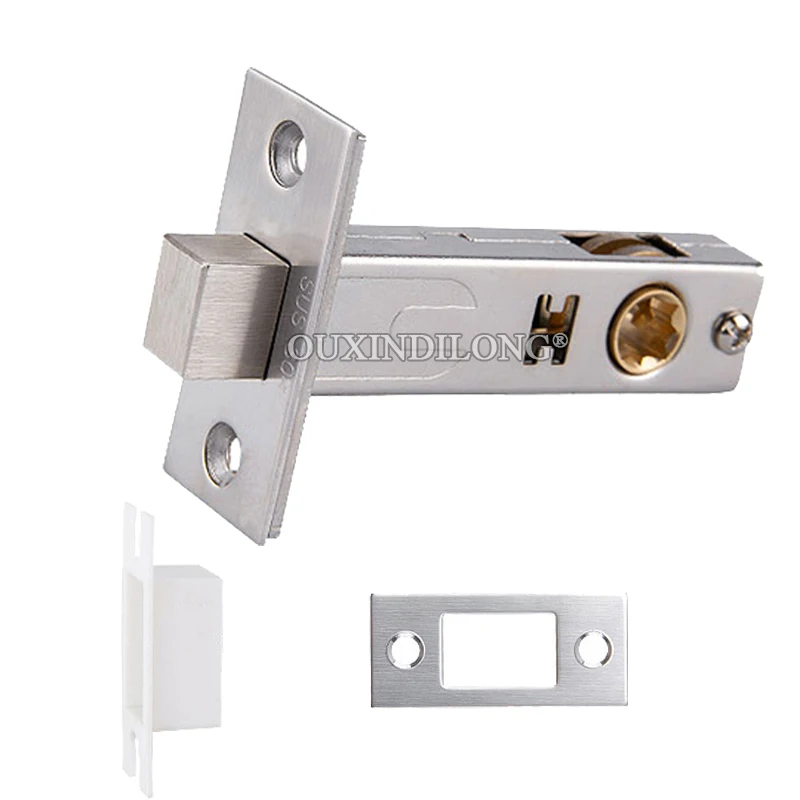 Brand New 1PCS European Mortise Door Lock Tongue Brass Core Lock Cylinder Entrance Passage Door Lock Bolt Repair Parts