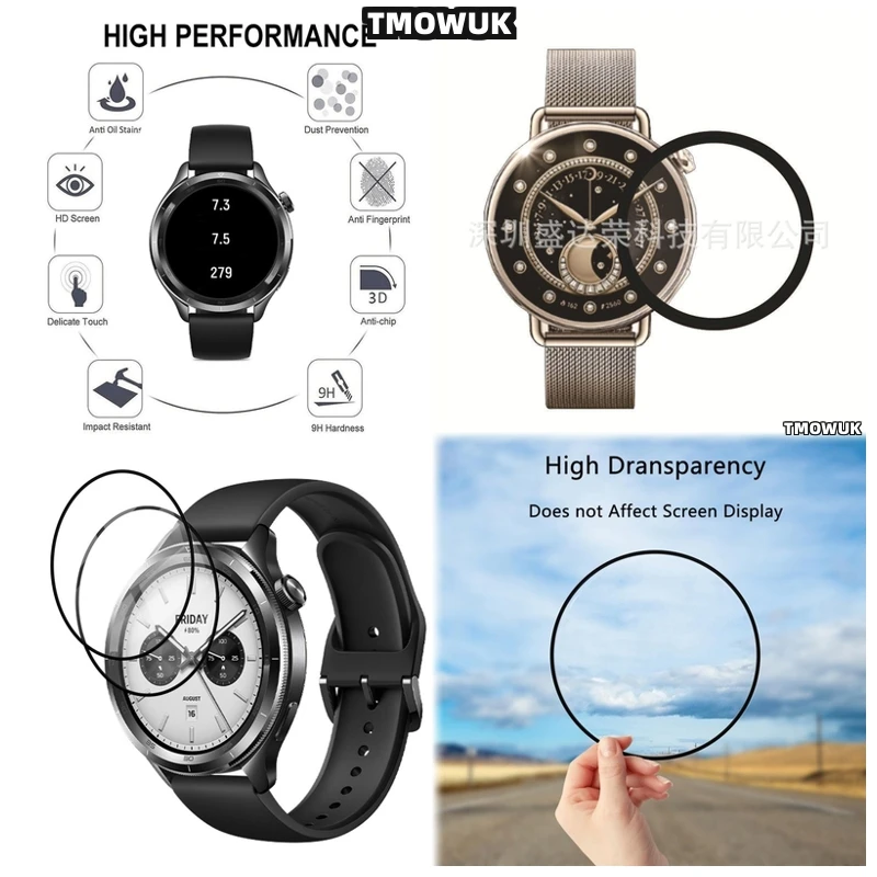 

Для Xiaomi Watch S4 41 мм, простая в использовании гибкая защитная пленка для экрана с покрытием против царапин