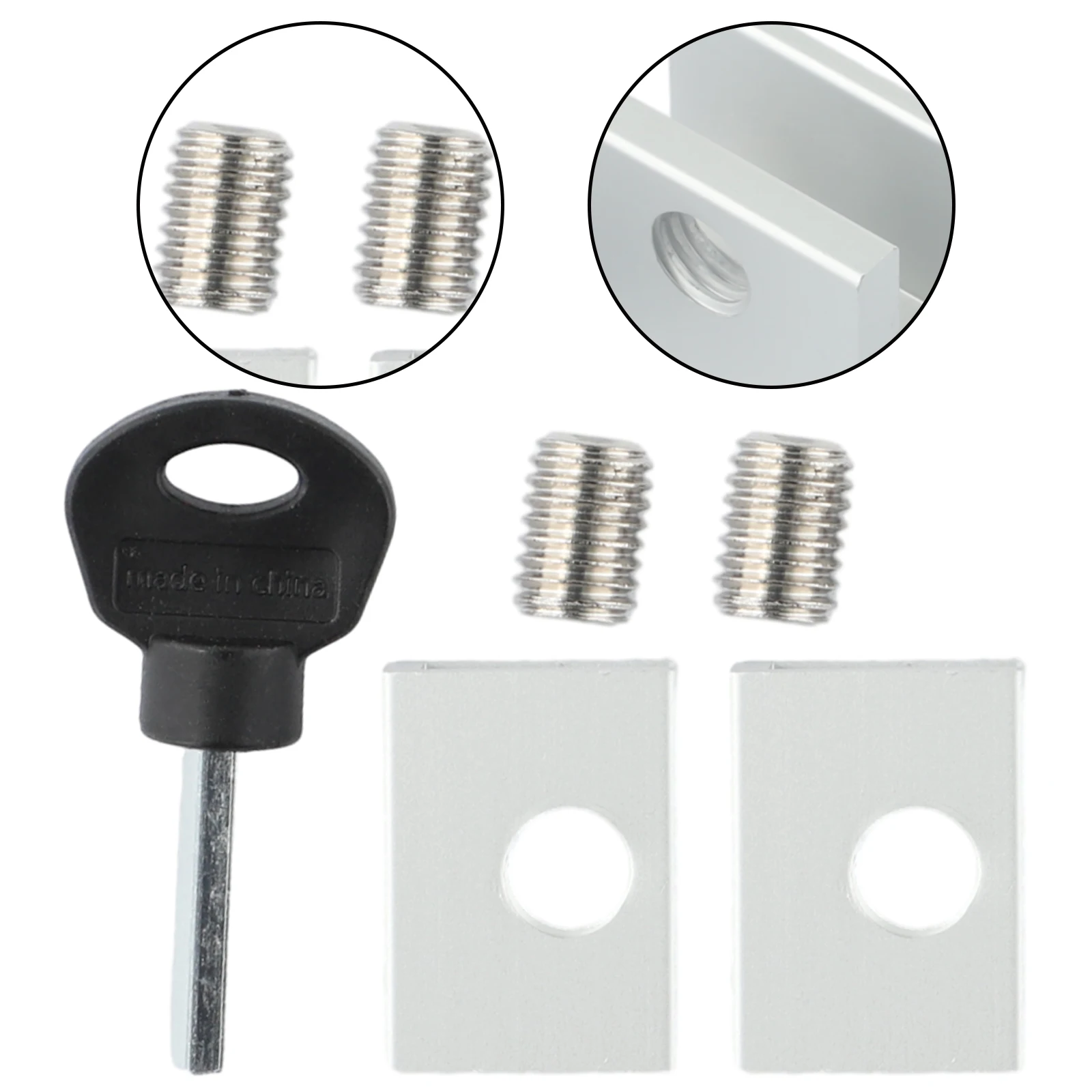 2PCS Einstellbare Lock Stopper Kinder Haustiere Sicherheit Anti Diebstahl Türschloss Vertikale Schlüssel Für Schiebe Vertikale Türen Hardware Zubehör