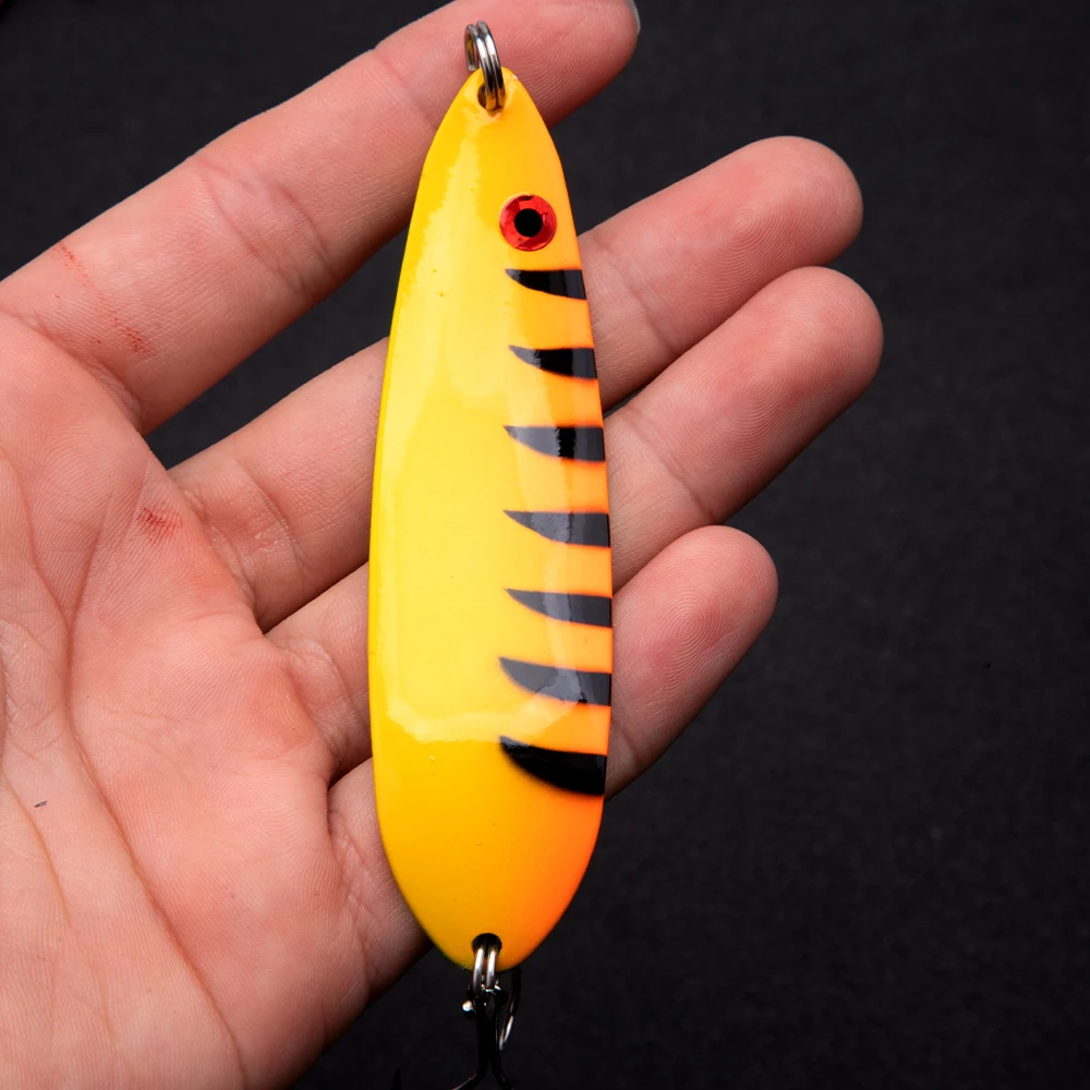 FISHINGFANS Forellenangeln 75mm/95mm Löffelköder Künstlicher Köder Süßwasser-Spinnköder Jigbait Fischköder Flutter Spoon Jerkbait Köder – Detail 5