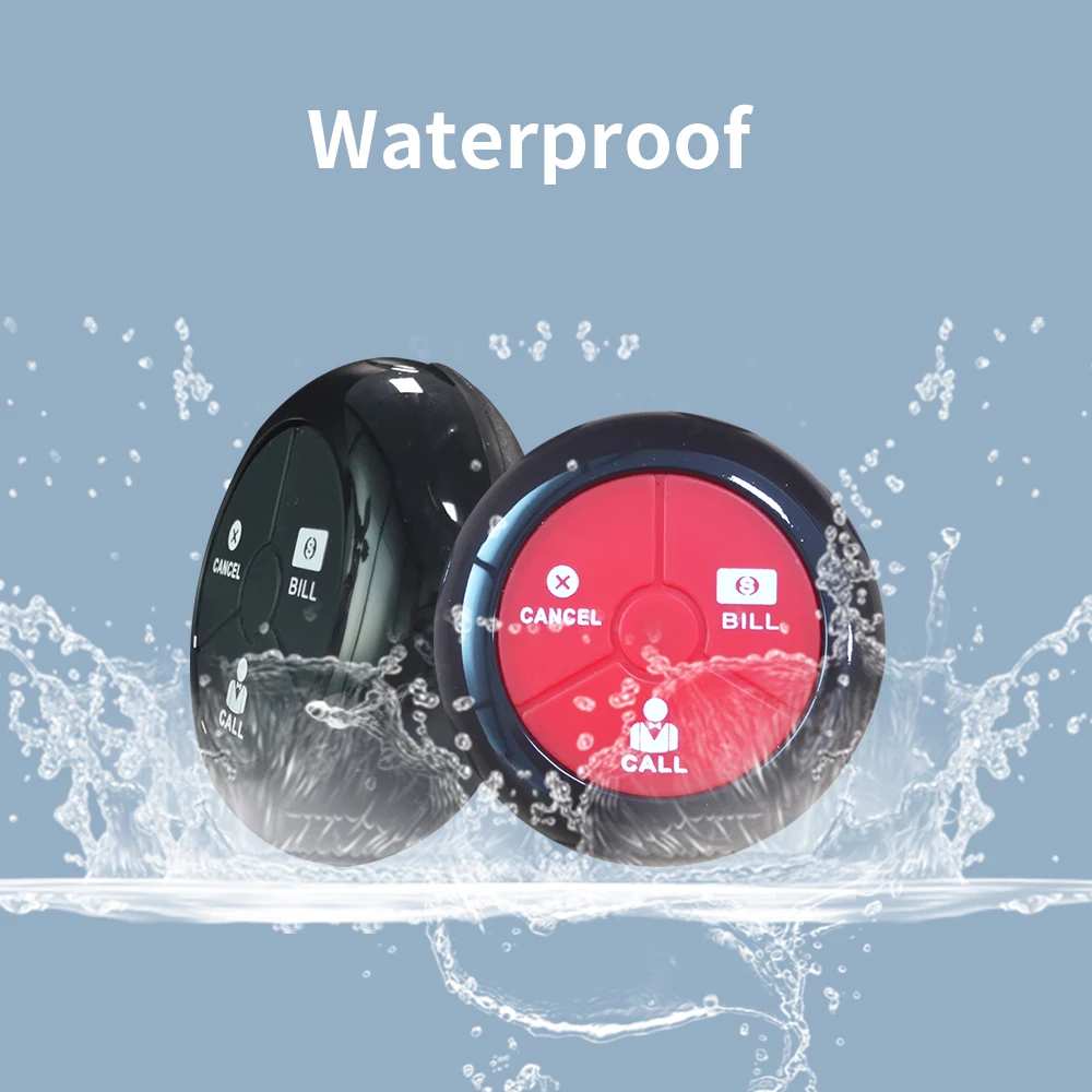 433.92MHZ Simple Wireless Waiter Call Button Systems Restaurant Call Button Smart Watch