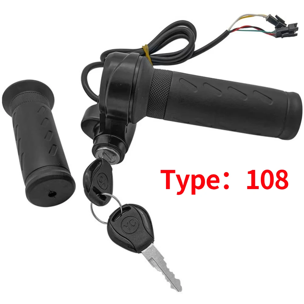 Electric Bicycle Scooter Acceleration Handle Universal Voltage Electric Bike Scooter Twist Throttle Grip Replacement Parts