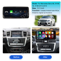 Wireless Apple CarPlay Android Auto HiCar For Benz ML W166 GL X166 2012 2013 2014 2015 Original Car Upgrade GPS Mirror Link