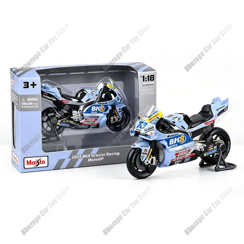 Maisto 1:18 2025 Bk8 Gresini Racing Motogp 73# Marquez 54