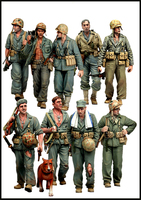 35624  Resin Figures  Soldier  model kits  (only 9 figures) Unpainted Unassambled 1/35