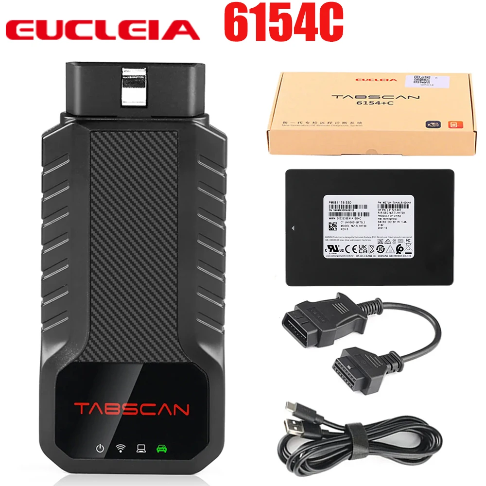 Best quality Tabscan Eucleia 6154C OBD2 Diagnostic Tool for VW Support ECU Coding J2534 PDU DOIP Protocols Replace of SVCI 6154A