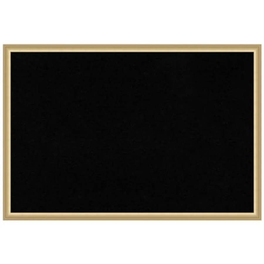 

Black Cork Board for Wall 26x38 Vision Board with Gold Frame Large Corkboard Office Decor for Home Organization Casual Corkboar