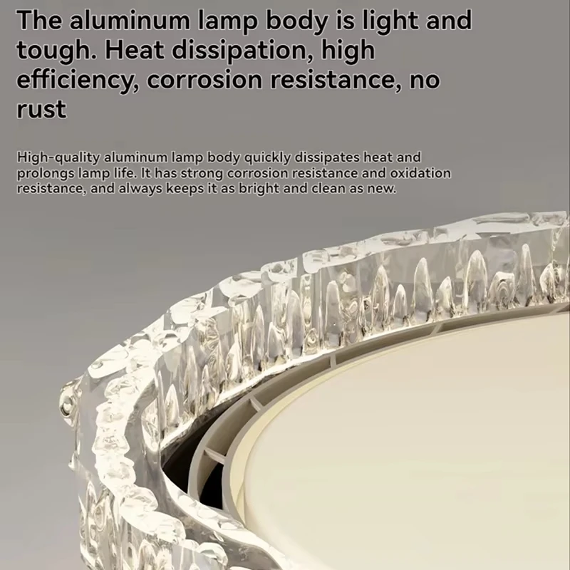 Modern Ceiling Fans With Lights For Bedroom Living Study Room Round Bladeless Ceiling Fan With Light And Remote