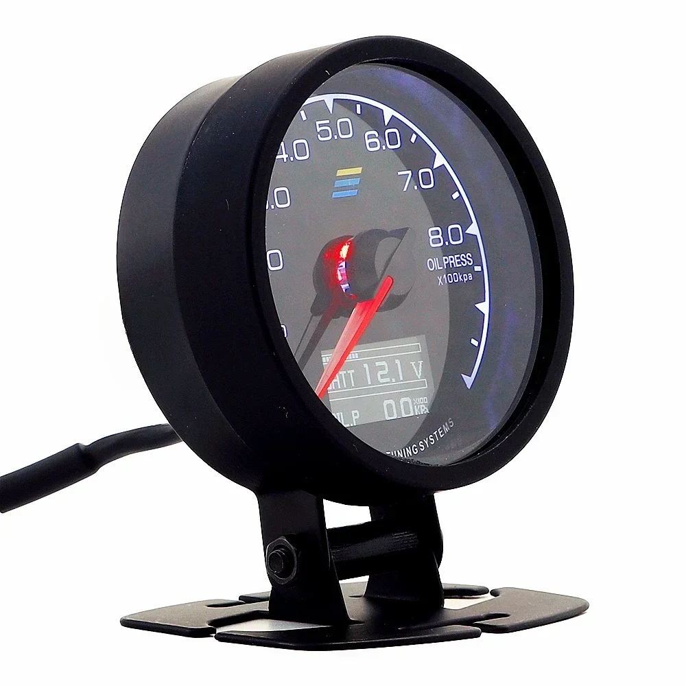 GReddi Boost Gauge Water Temp 7 Warna LCD Display Turbo Oil Pressure RPM Tachometer Racing Meter Car Accessories