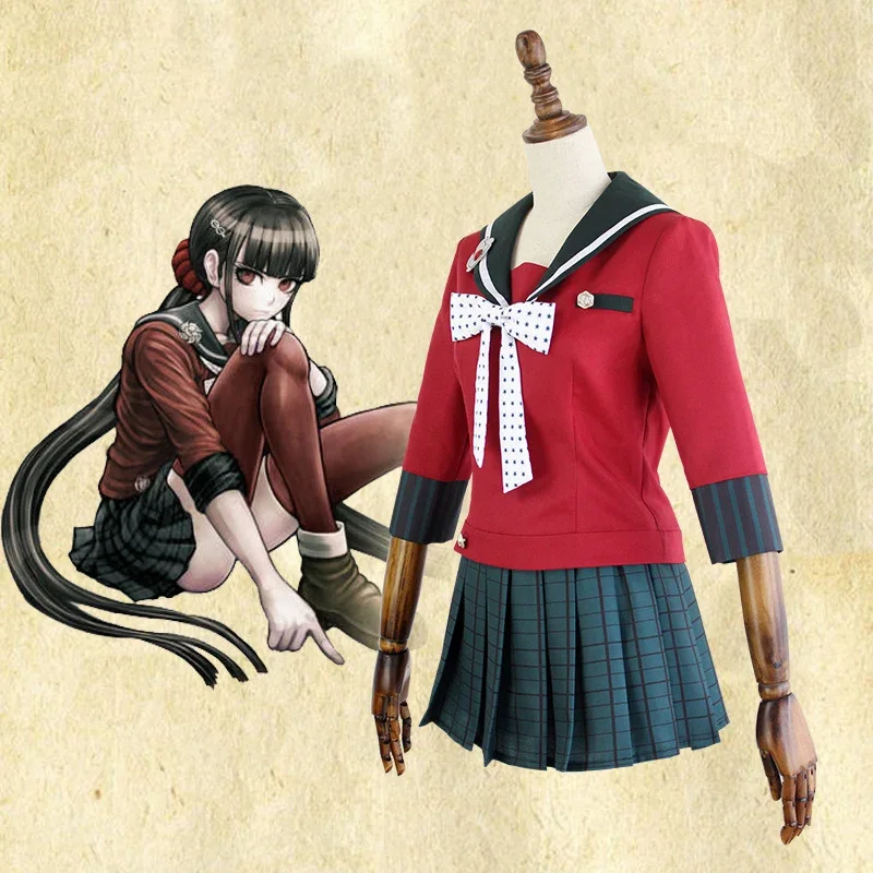 

New 6PCS Danganronpa V3 Killing Harmony Harukawa Maki School Uniform Women Girl Cosplay Costume