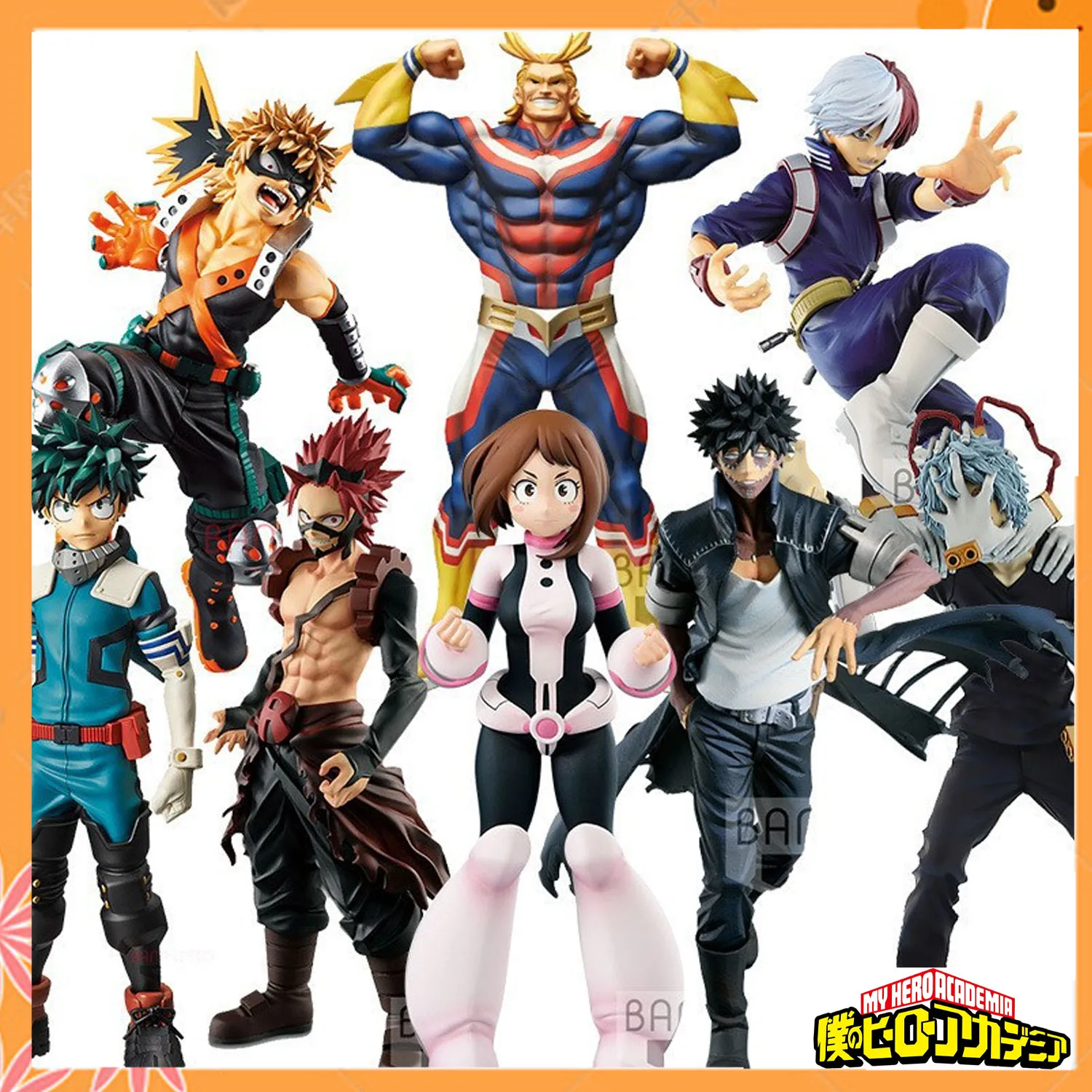 

My Hero Academia League Villains Dabi Himiko Toga Twice Articulated Pose Figure Set with Bakugo Deku Collectors Model Limited