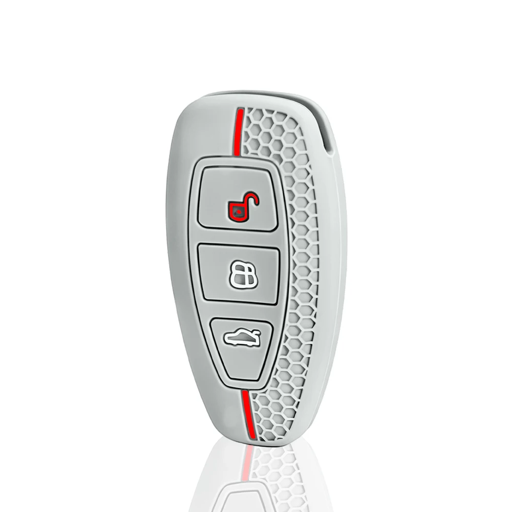 New Silicone Car Key Case For Ford Puma Grand C Max Focus Mondeo Kuga Fiesta Ecosport Transit Kuga Silicone Remote Key Case