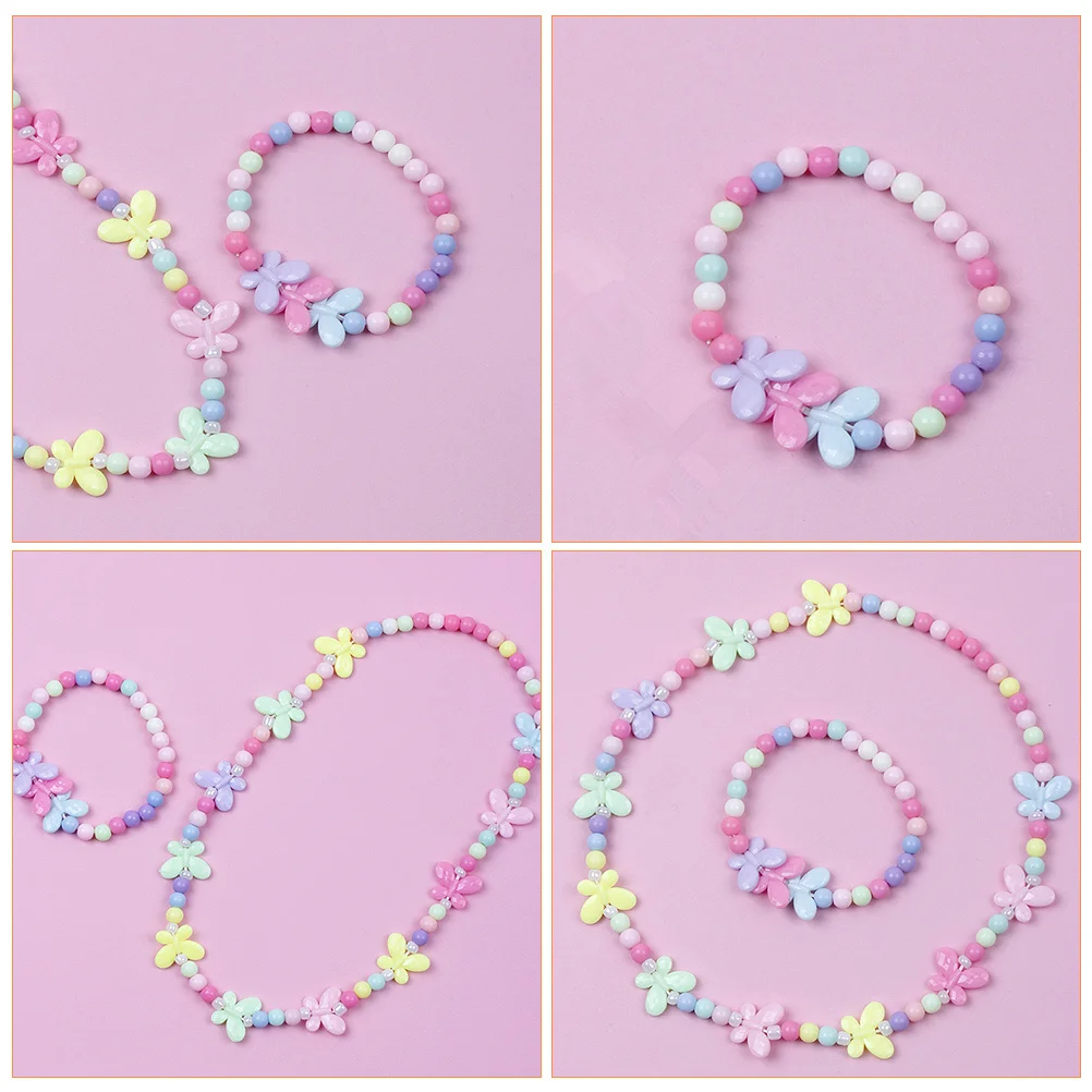 

1Set Toddler Jewelry Set Little Girls Necklaces Ages 3-5 Premium Materials Sturdy Not Easy Break Toddler Jewelry Age 2-4
