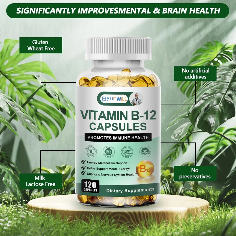 Vitamin B12 1000mcg, Supports Energy Metabolism and Nervous System, Blood Cell Function, Healthy Sleep Vitamin Supplement