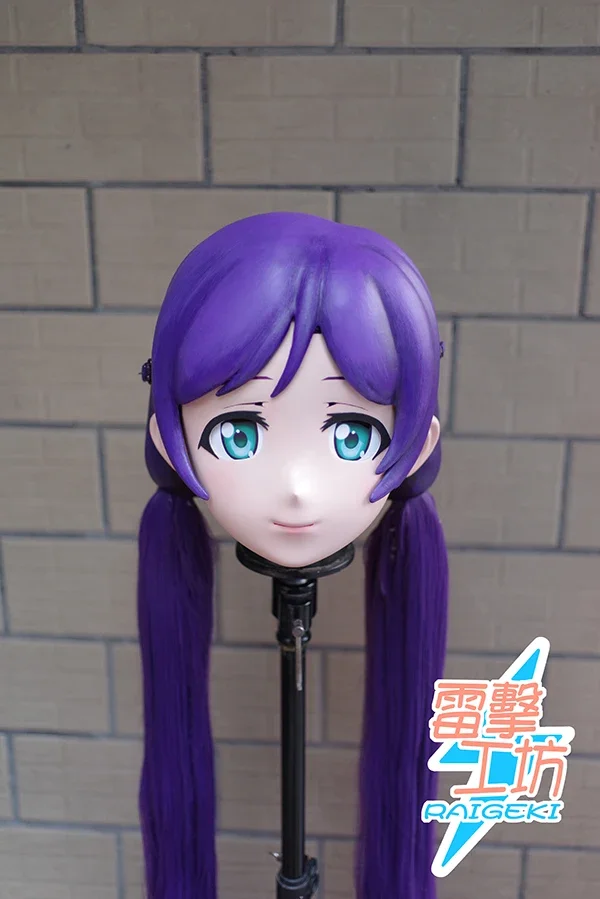 (RAIGEKI MAKS 88) Resin 2/3 Head Crossdresser BJD DOLL Kigurumi Anime LoveLive! Nozomi Tojo Cosplay Mask