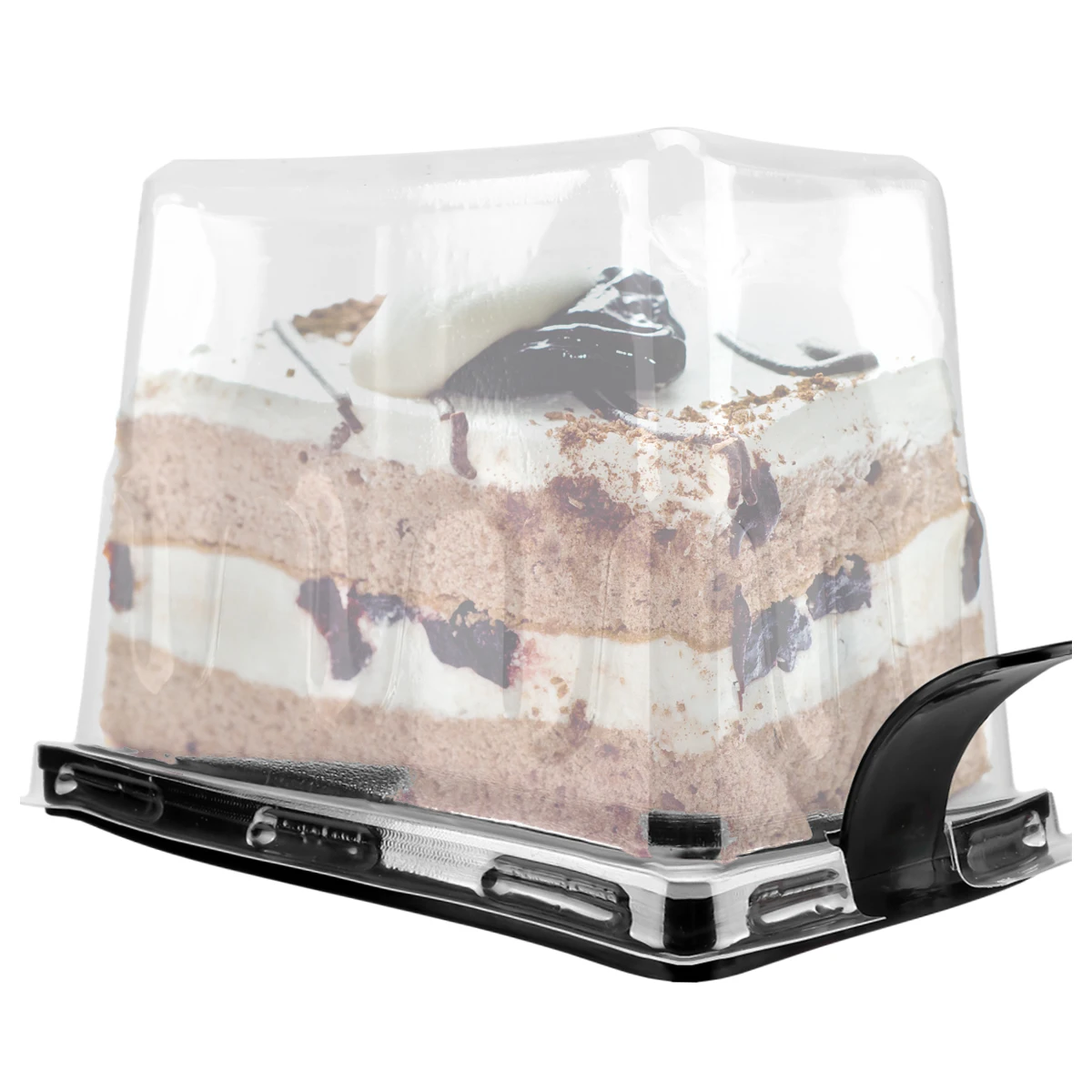 

20pcs Cake Boxes Clear Plastic Pallets Disposable Containers Food Storage Box For Baked Cakes Fruit Vegetable Takeaway Lunch