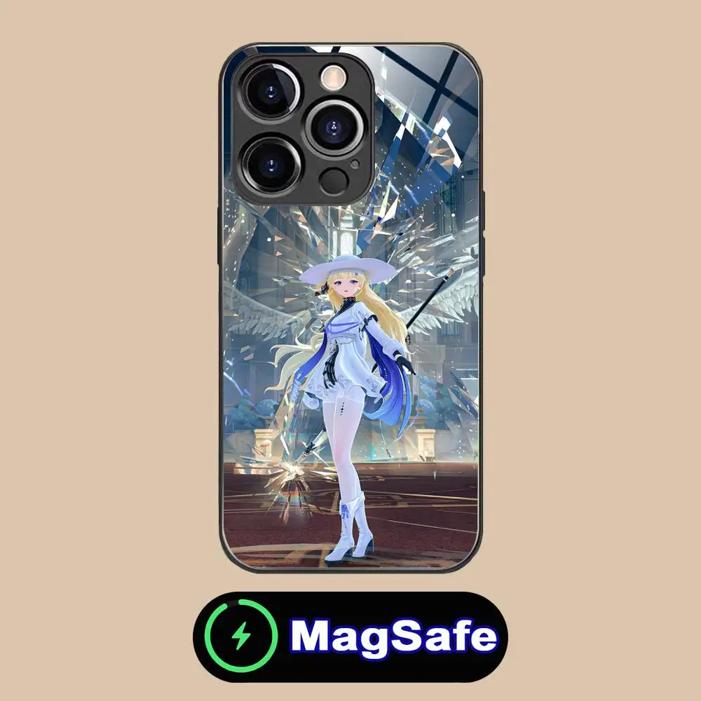 위쳐링 웨이브 피비 아이폰 16 15 14 13 12 11 프로 맥스 플러스 미니 맥세이프 글래스 컬러 프린팅 예쁜 스마트폰 케이스