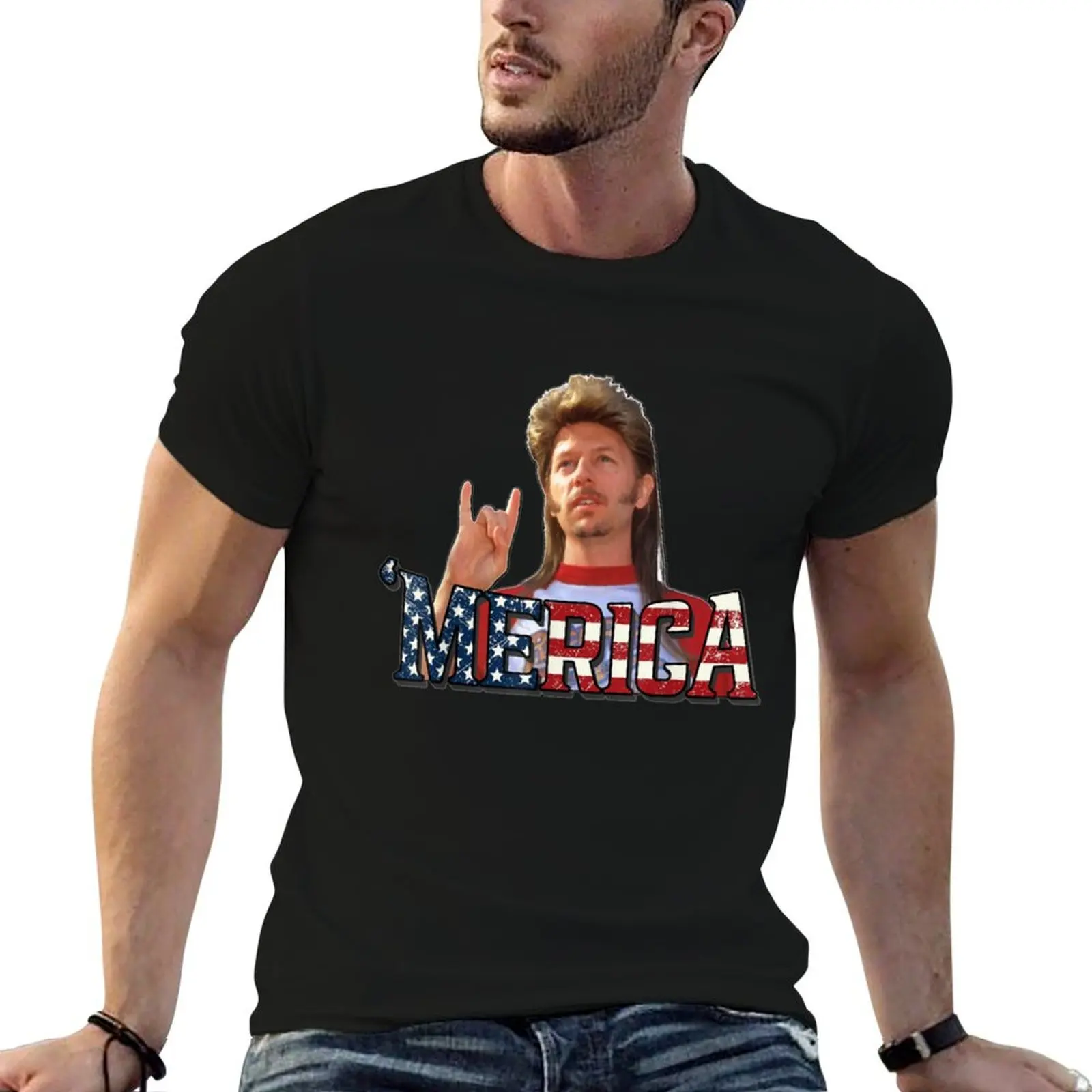 Joe Dirt 4th Of July Merica T-Shirt Plus Size Lightweight Tee Shirt