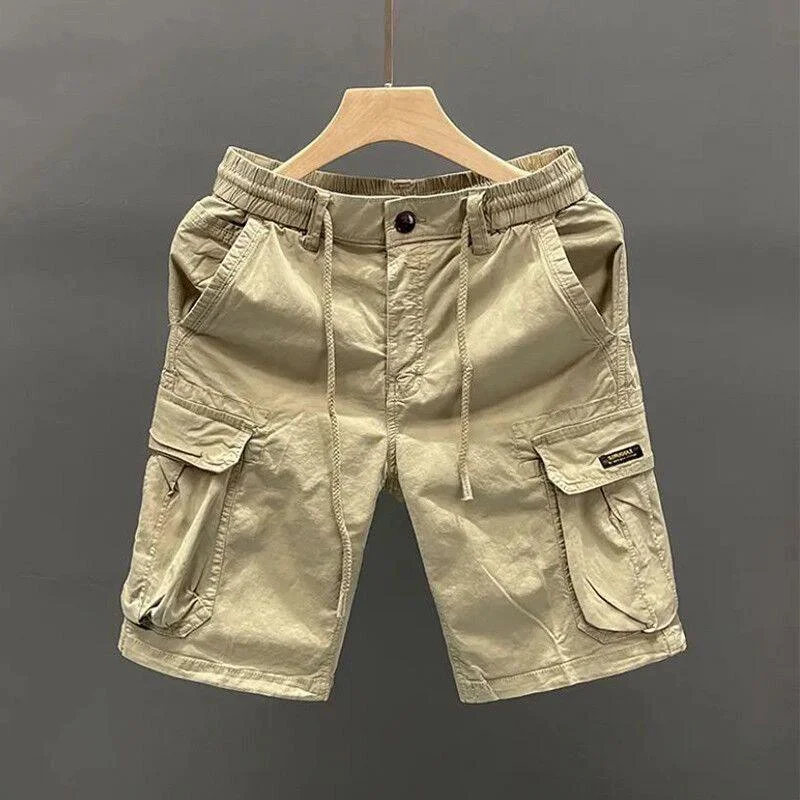 Casual Workwear Shorts Men's Five-Quarter Length Construction Site Dirt Resistant Outdoor Labor Protection Shorts with Pockets