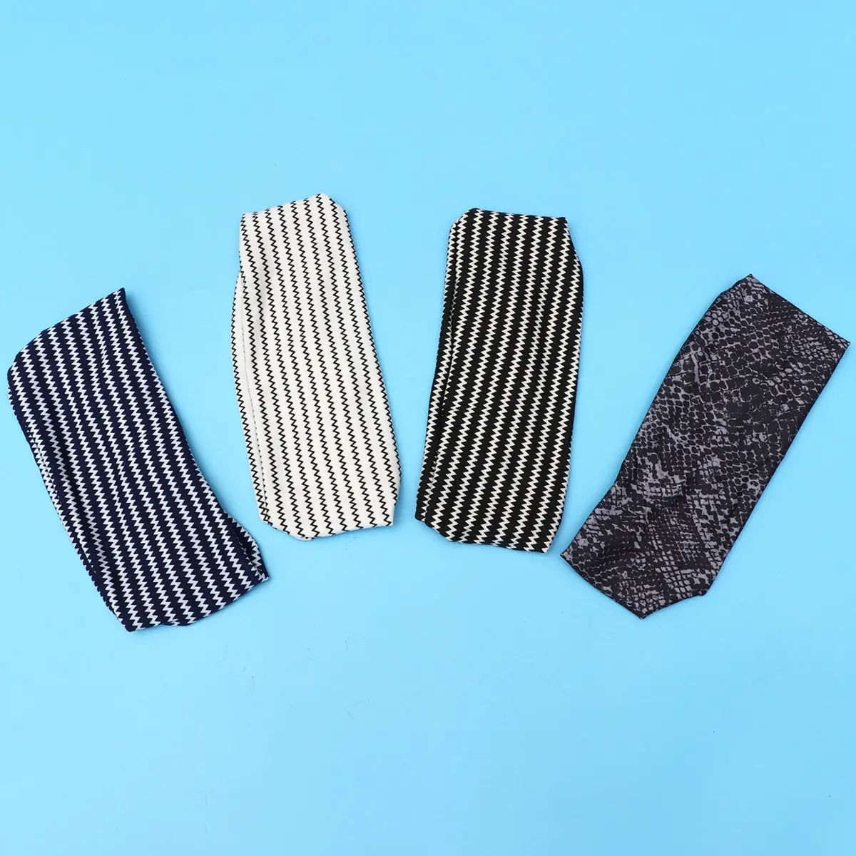 

4Pcs Yoga Headbands Elastic Breathable Sports Head Wrap Fitness Hair Bands Hair Accessories for Women Yoga Headband