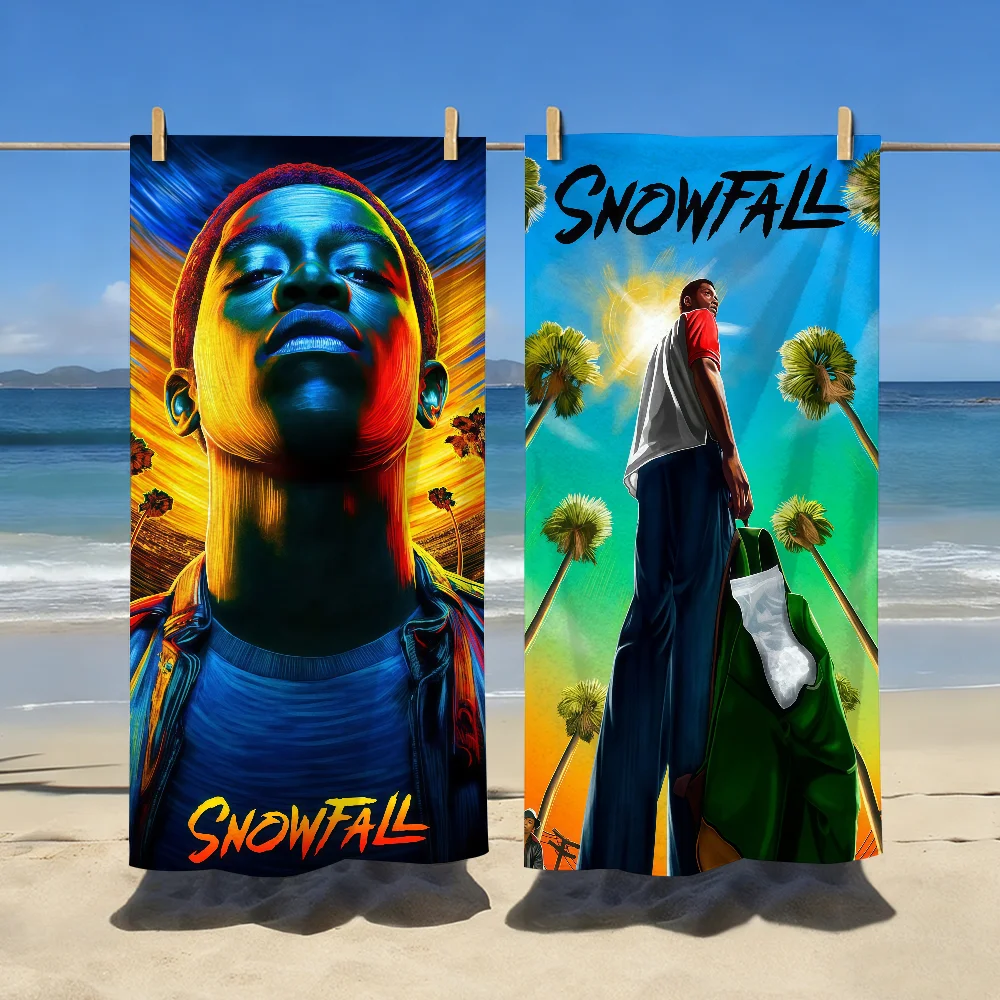 TV Series S-Snowfall-S Towel Sports Quick Dry Travel Camping Gear Sandproof Soft Light Large Beach Towel
