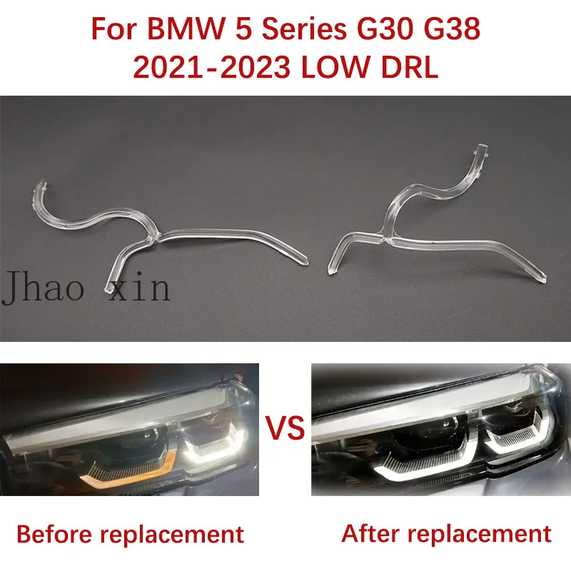 

Модуль-балласт Angel Eye для ламп, подходит для BMW 5 серии G30 G38, белый свет, световодная полоса для фар DRL, 2021-2023, LOW