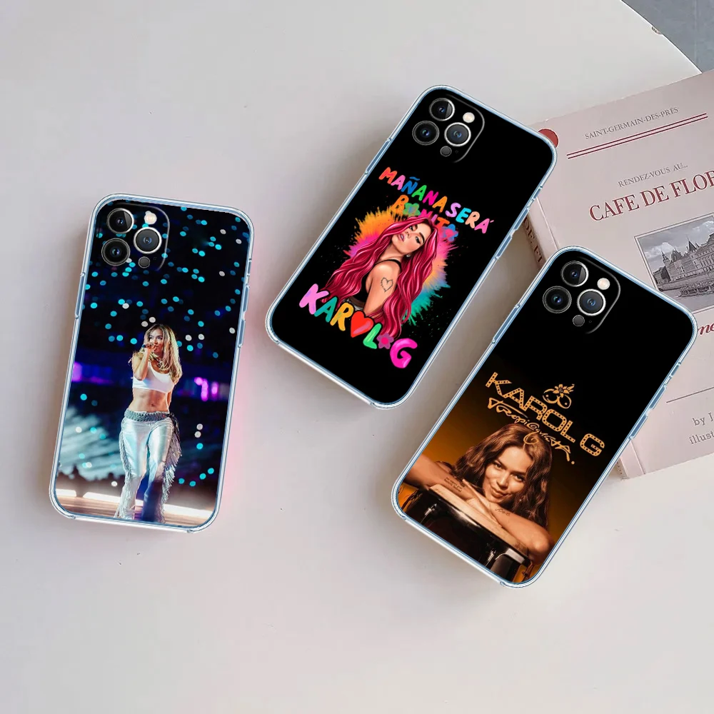 QA17 Karol G Transparent Phone Case for Motorola G40 G04 G05 One Ace Action  Fusion Plus Hyper Macro Vision Zoom view 5