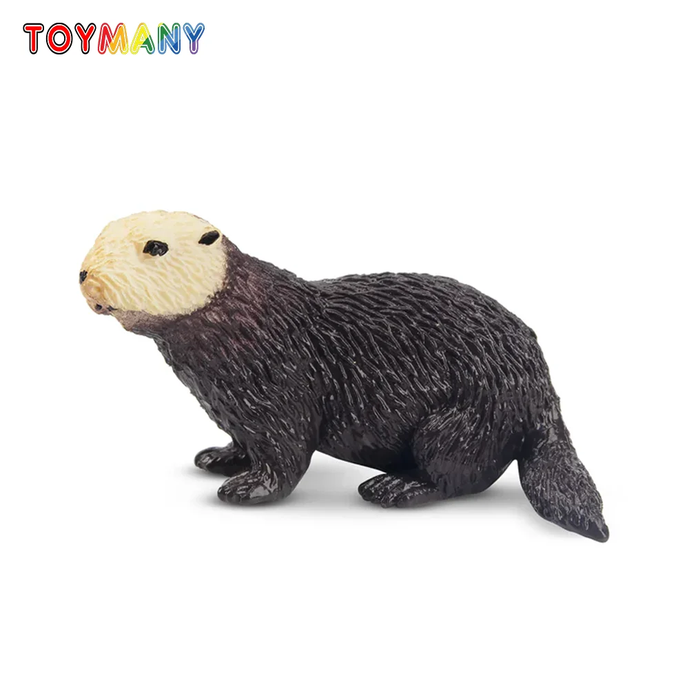 

Toymany Simulation Sea Otter Ocean Animal Model Toy Mini Figures Dolls Action Figurines Toys Children Gift Cake Decoration