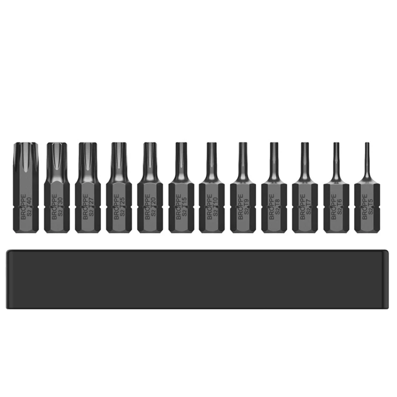 25MM Short Screwdriver Bits Phillips Slotted Hexagon Socket Torx Batch Head Strong Magnetism S2 High Hardness Screw Driver Bits