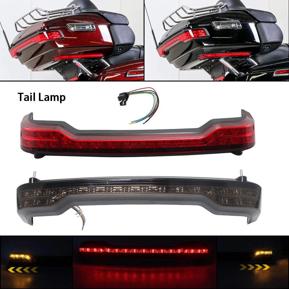 

Motorcycle LED Turn Signal Brake Light Accessories Rear Trunk Pack Tail Light Fit For Harley 14-up FLHTCU FLHTCUL FLHTK FLHTKL