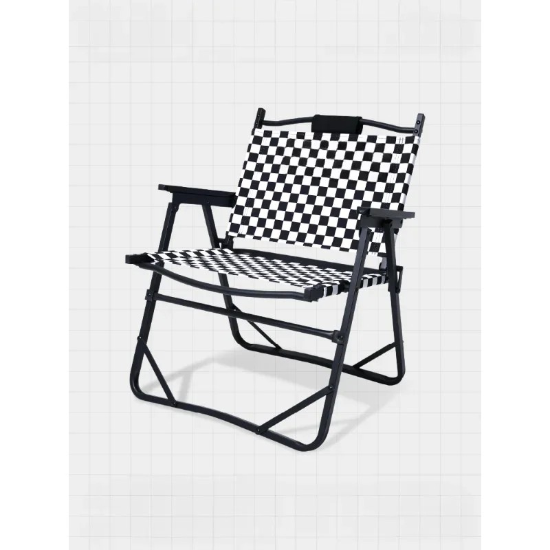 

Outdoor Folding Chair Kermit Chair Camping Chair Ultra-Light Aluminum Alloy Portable Lattice Strong Load-Bearing Safe Stable Lig