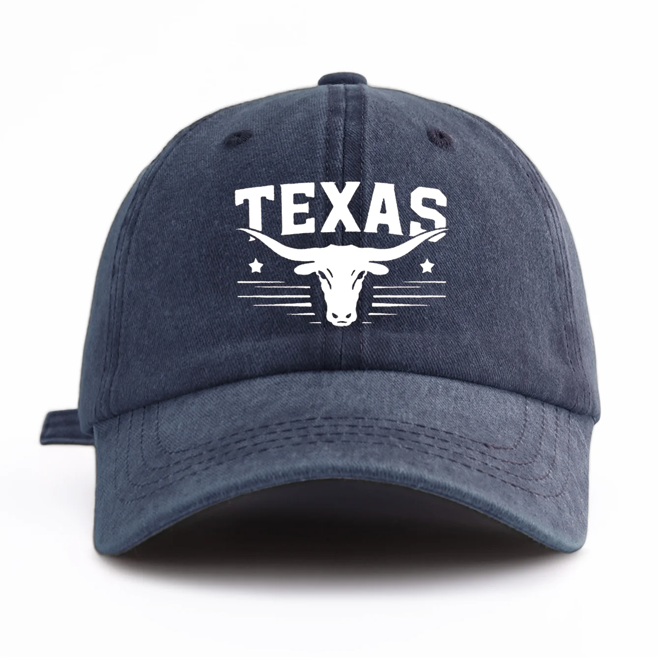 1 Pc TEXAS Print Washed Baseball Cap, Classic Casual Stylish, Perfect Gift For Families And Friends