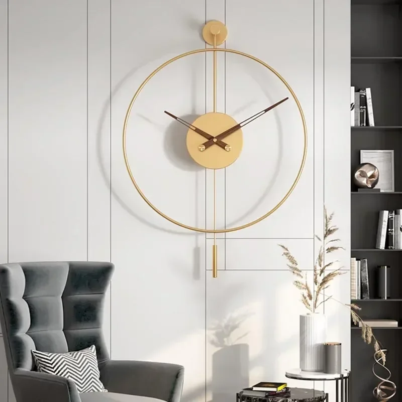 Stylish Unique Wall Clock Modern Design Luxury Simple Chic Wall Watch Living Room Creative Orologio Da Parete Home Decor