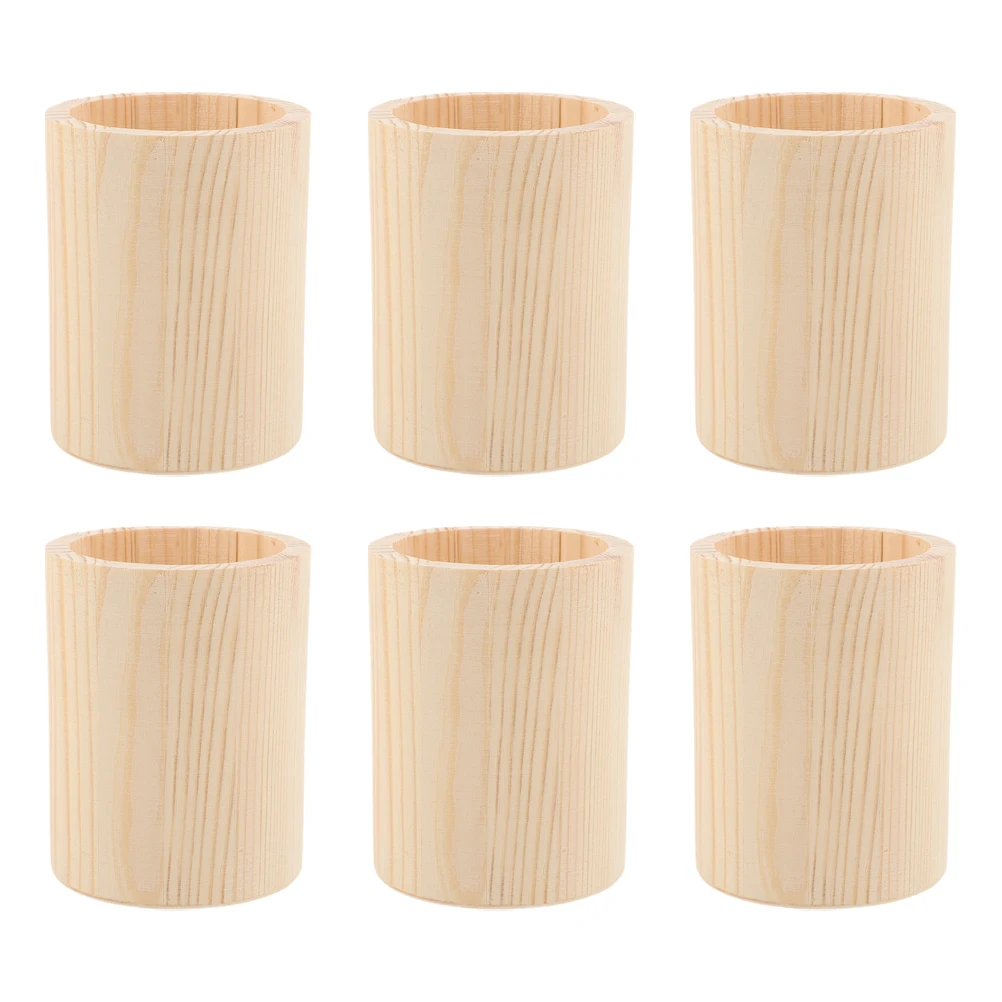 

Solid Wood Desk Pen Holder Countertop Utensil Holders Supply Organizer Classroom Organization Desktop