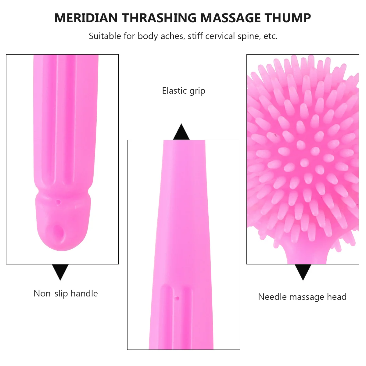 

1Pcs Massage Knock Hammer Meridian Stick Body Relaxation Pain Relief Manual Neck Back Massage Equipment Manual Neck Massager
