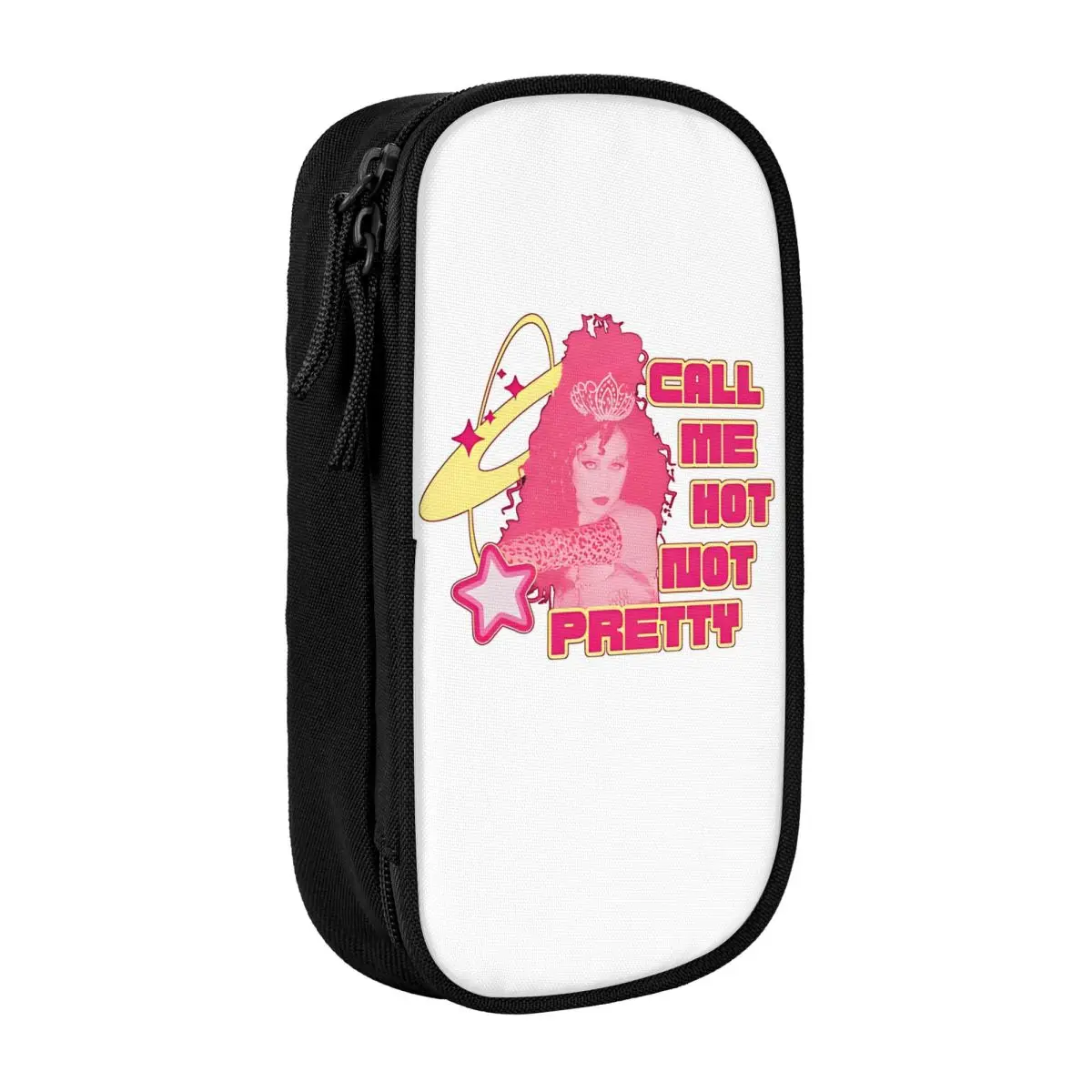 Funny Chappell Roans Pencil Case Call Me Hot Not Pretty Y2k School Pencil Cases Girl Boy Lovely Big Pencil Bag School Stationery