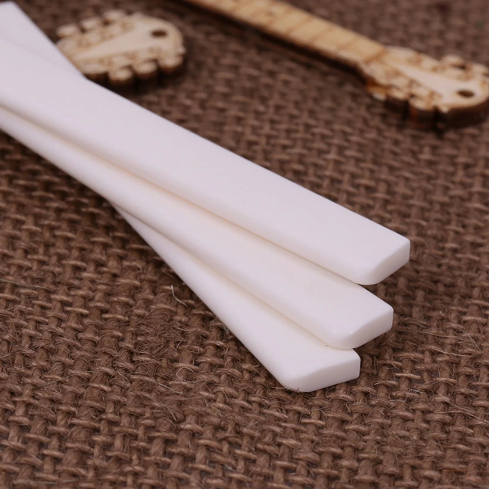 6 String Bone Classical Guitar Bridge Saddle And Nut White Bone Bridge Replacement Parts 80mm 52mm Real Bone Guitar Nut Saddle