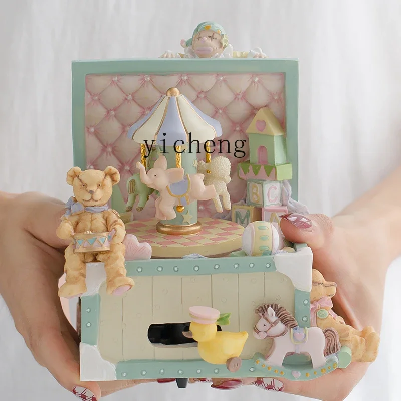 

XL Music Box Carousel Music Box Children's and Girls' Birthday Gifts