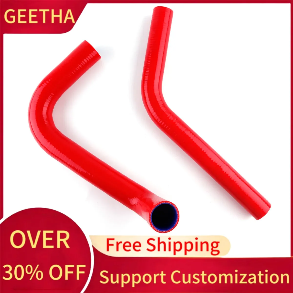 For 1960-1962 Chevrolet Chevy C K Truck Pickup C10 Silicone Radiator Coolant Pipe Tube Hose Kit