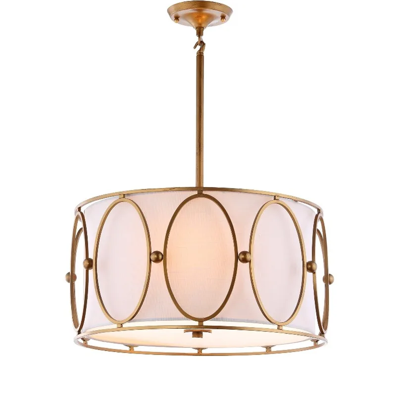 American farmhouse fabric chandelier dining room lamp island, bedroom living room hotel room study lamp c