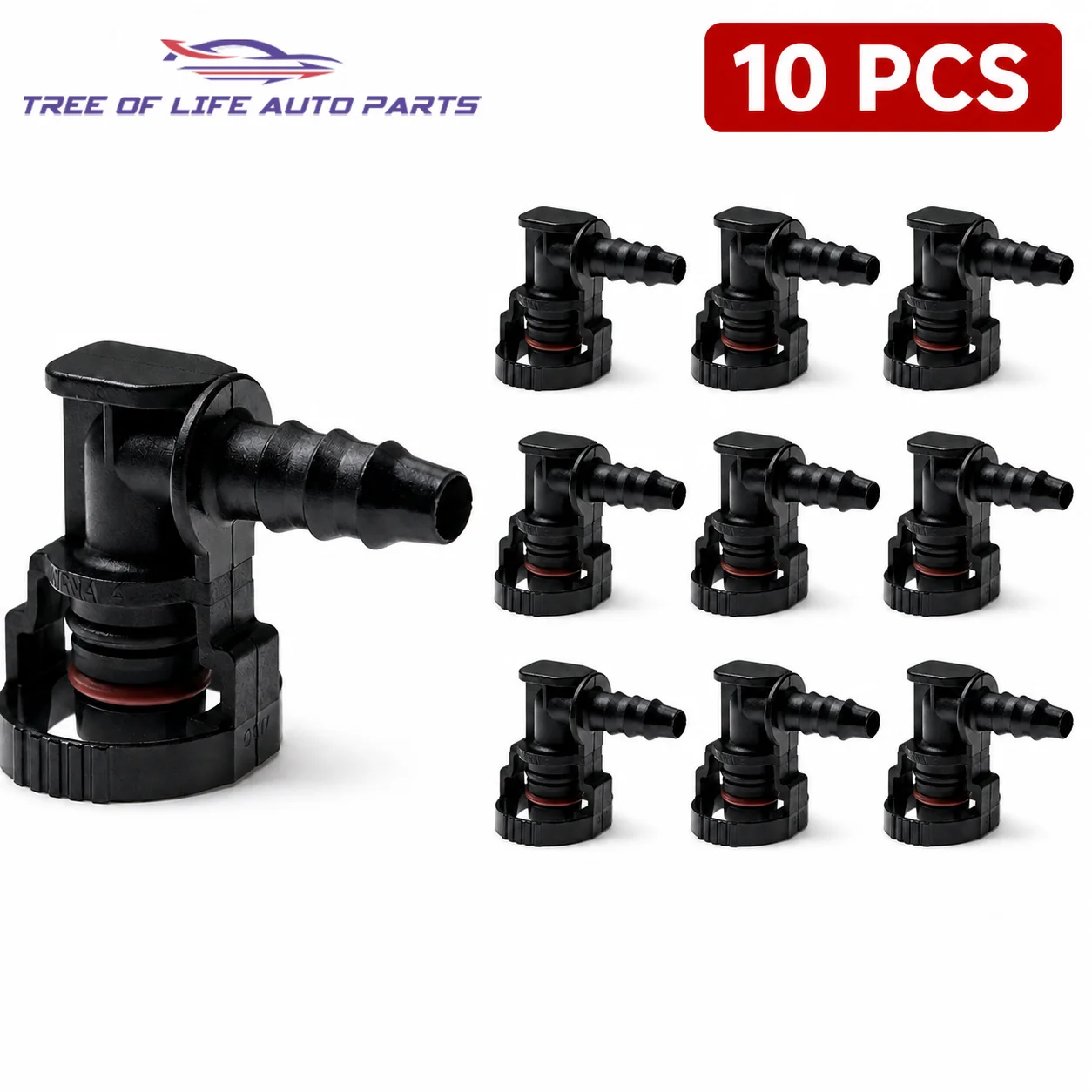 1/2/5/10x Car Fuel Line Hose Coupler Pipe Quick Release Connector 8200139172 For FOR RENAULT DACIA 1.6 16V K4M ENGINE
