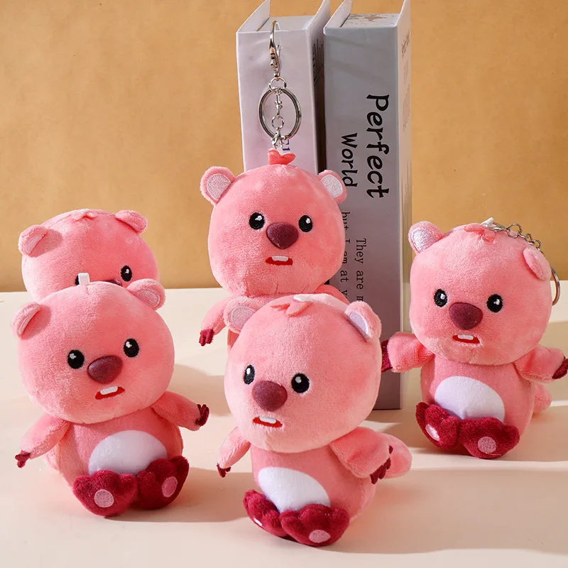 Cartoon Nette Biber Puppe Spielzeug Schlüsselbund Schul Anhänger Kawaii Kleine Biber Plüsch Spielzeug Tasche Charme kinder Spielzeug Geschenke